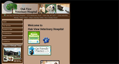 Desktop Screenshot of oakviewvet.com